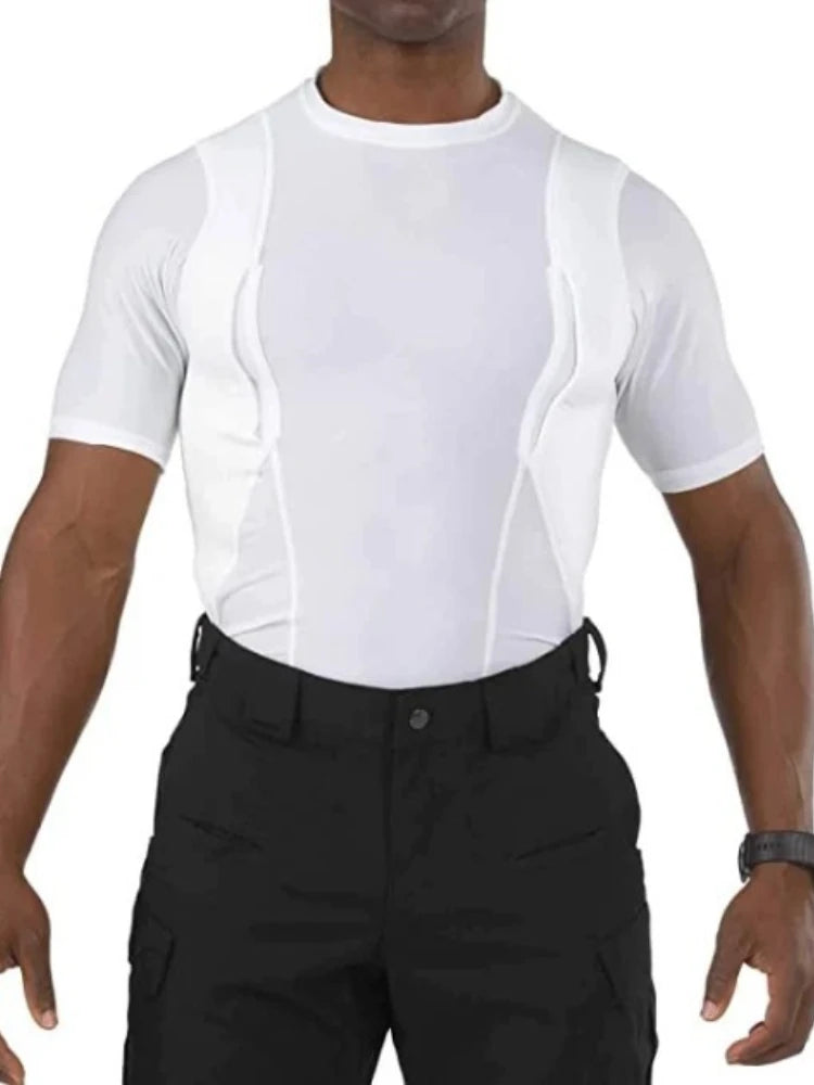 Unisex Concealed Carry Holster Tactical High Stretch T-Shirt Men