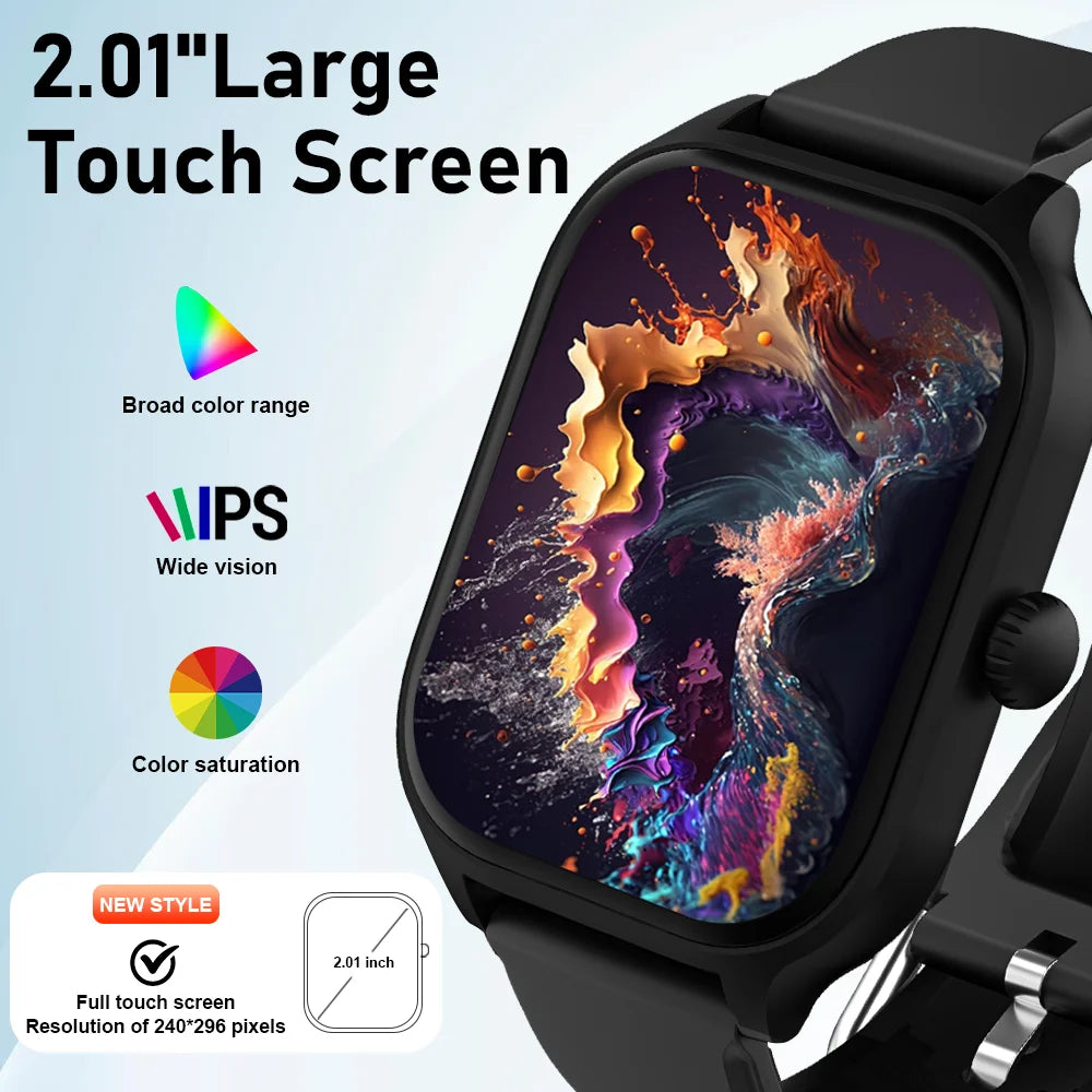 LAXASFIT H9 Smartwatch Dial to Answer Calls Calorie Tracking Heart