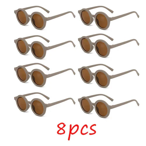 Children's sunglasses, inset style round frame, 1-7 year old baby