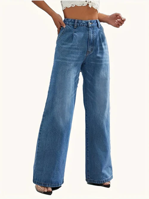 2024 new women's cross-border European and American style light blue