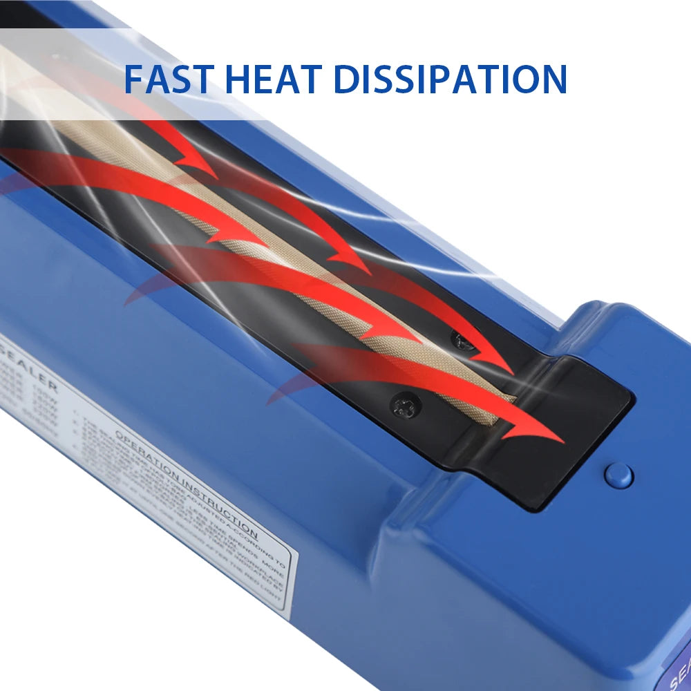 Impulse Sealer Manual Heat Sealer Machine for 8 inch Plastic Bags,