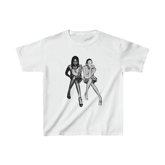 Hip Hop E-girl Graphic Print Y2K Pattern Top Summer Harajuku