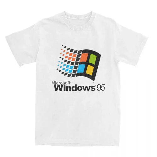 Windows 95 Graphic Men‘s T-Shirt Women's Tee Windows XP Classic