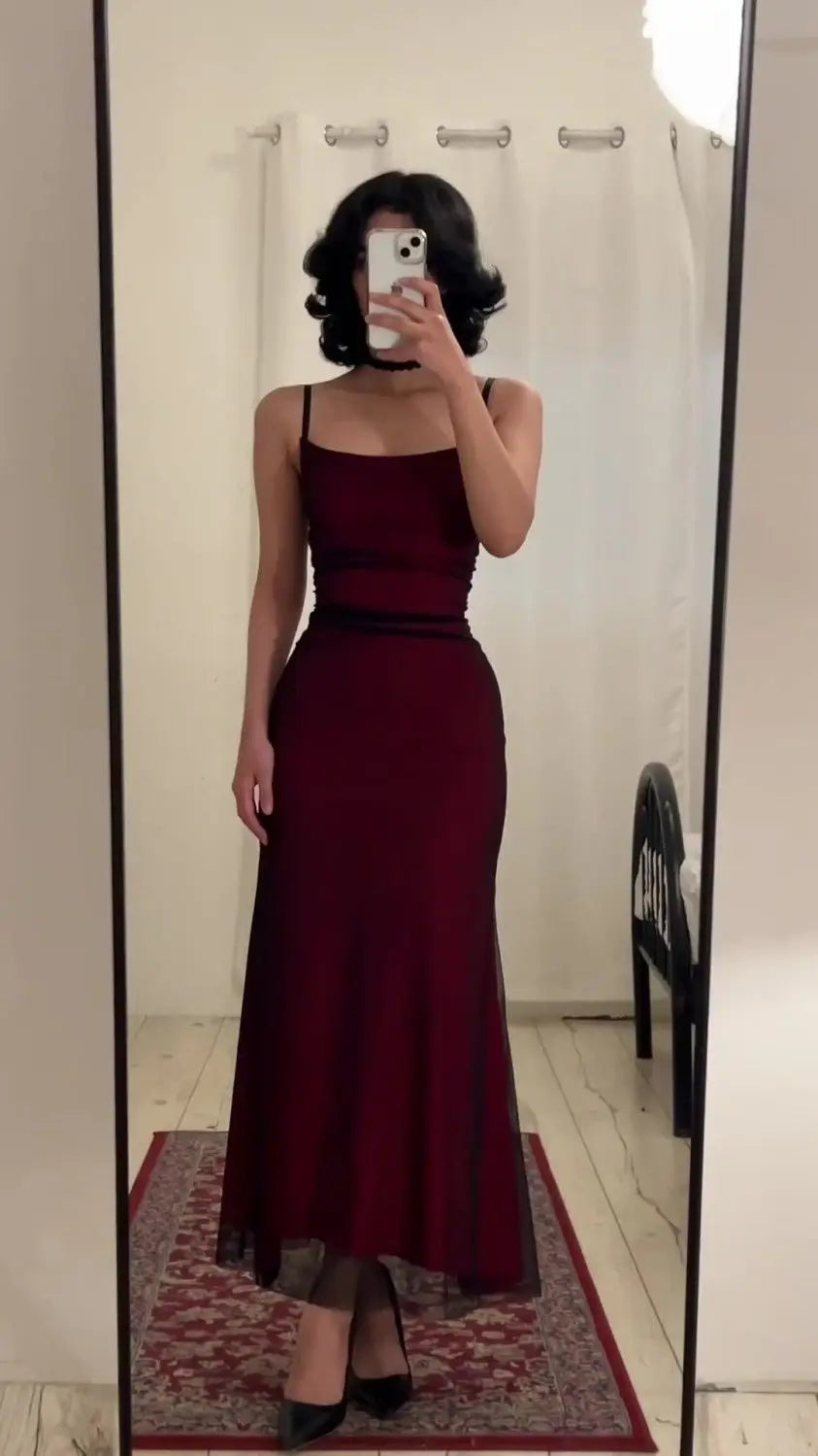 The Girl Style Stepmother color Contrast Strap Dress for the New