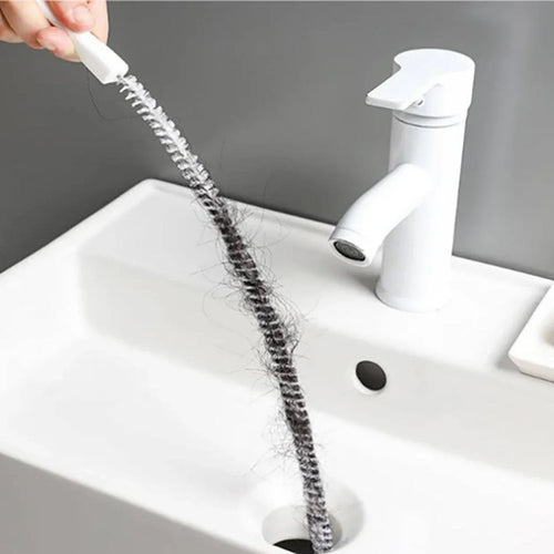 1pc Sink Drain Cleaning Brush, Drain Clog Remover, Bendable Sink