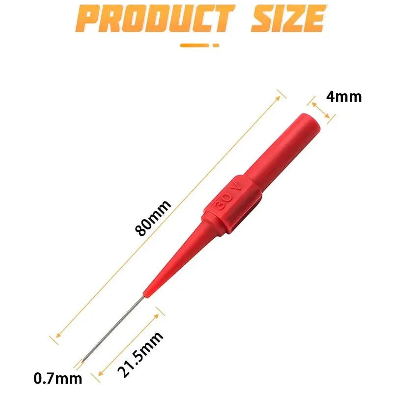 30V Diagnostic Tools Multimeter Test Lead Extension Cord Back Piercing