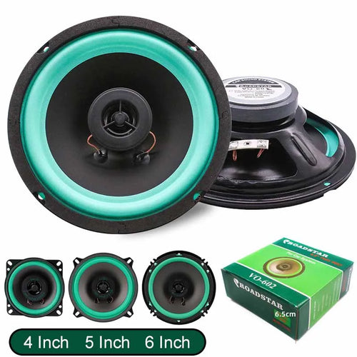 4/5/6.5 Inch Car Speakers Coaxial Subwoofer Universal Automotive Audio