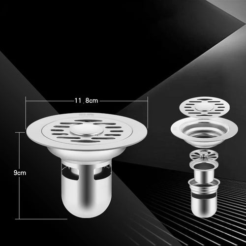 304 Stainless steel Floor Drains Anti-odor Drainer Shower Strainer