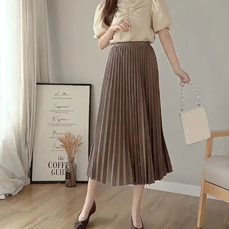 2024 New Versatile Large Swing Skirt Slimming A-line Skirt New