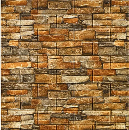 70cm*1m 3D Self-adhesive Wall Sticker Imitation Brick Bedroom Home