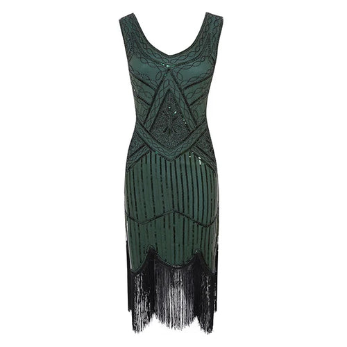 Women Party Dress 1920 s Great Gatsby Flapper Vestidos Sequin Bead