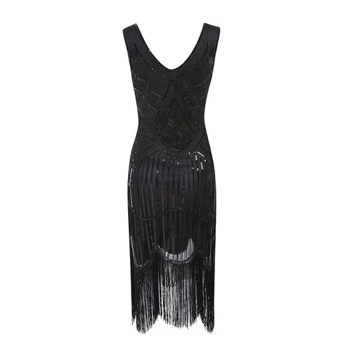 Women Party Dress 1920 s Great Gatsby Flapper Vestidos Sequin Bead