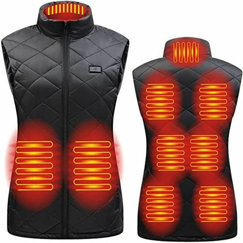 Women Heating Vest Autumn And Winter Cotton Vest Usb Infrared Electric