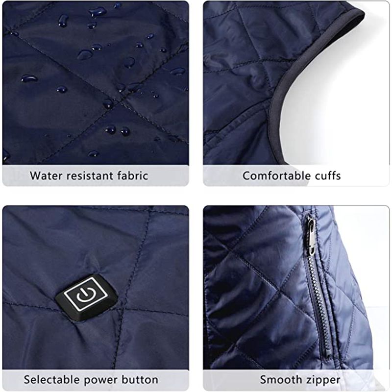 Women Heating Vest Autumn And Winter Cotton Vest Usb Infrared Electric
