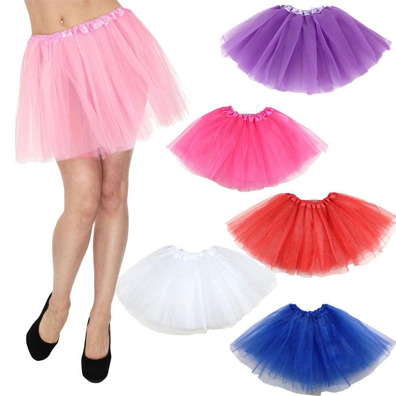 Women Summer Vintage Tulle Skirt Adult Fancy Ballet Dancewear Party