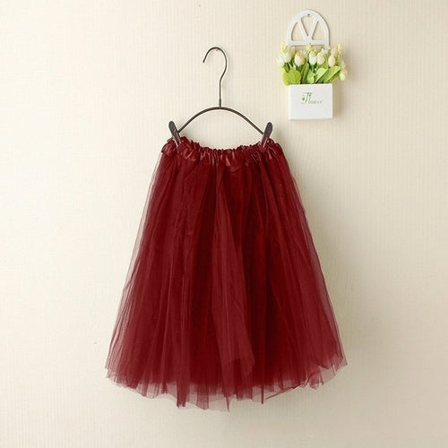 Women Summer Vintage Tulle Skirt Adult Fancy Ballet Dancewear Party