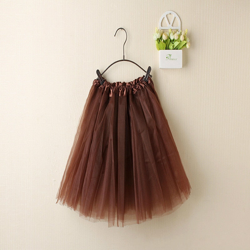 Women Summer Vintage Tulle Skirt Adult Fancy Ballet Dancewear Party