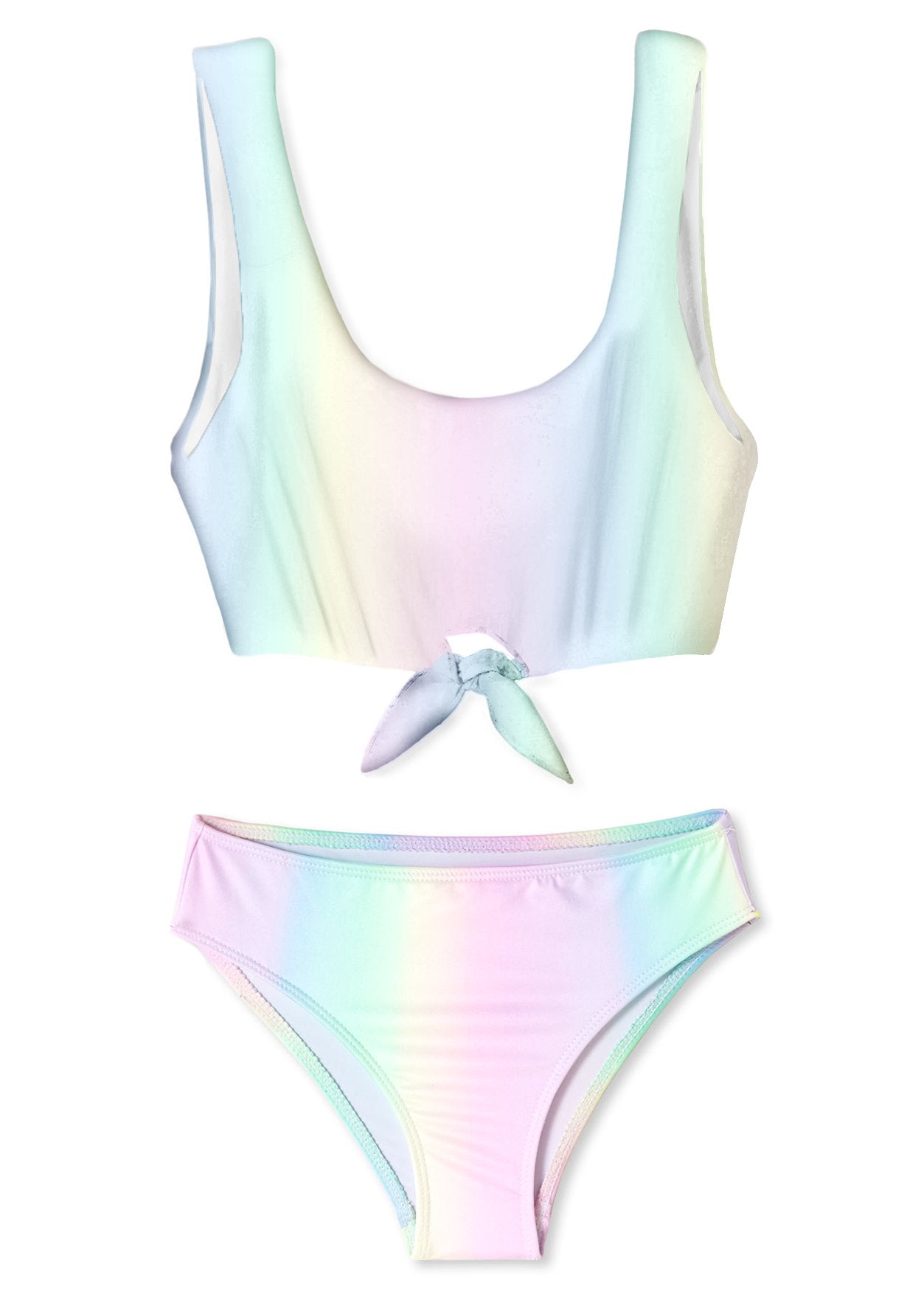 Rainbow Front Tie Bikini
