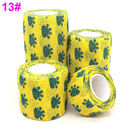 1 Pcs Printed Medical Self Adhesive Elastic Bandage 4.5m Colorful