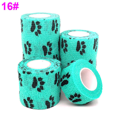 1 Pcs Printed Medical Self Adhesive Elastic Bandage 4.5m Colorful