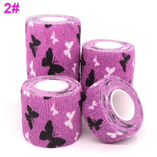 1 Pcs Printed Medical Self Adhesive Elastic Bandage 4.5m Colorful