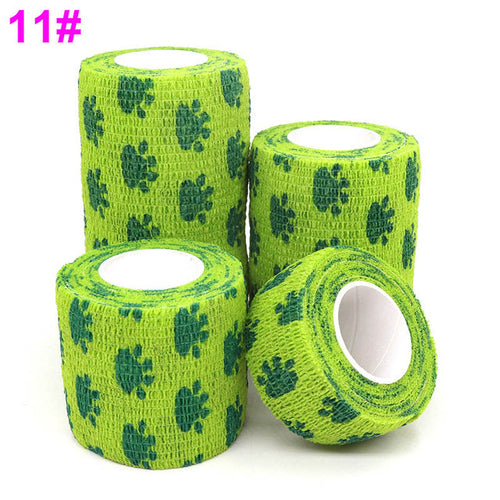 1 Pcs Printed Medical Self Adhesive Elastic Bandage 4.5m Colorful