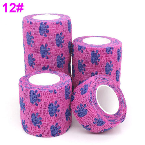 1 Pcs Printed Medical Self Adhesive Elastic Bandage 4.5m Colorful