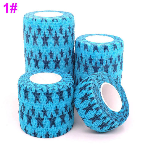 1 Pcs Printed Medical Self Adhesive Elastic Bandage 4.5m Colorful