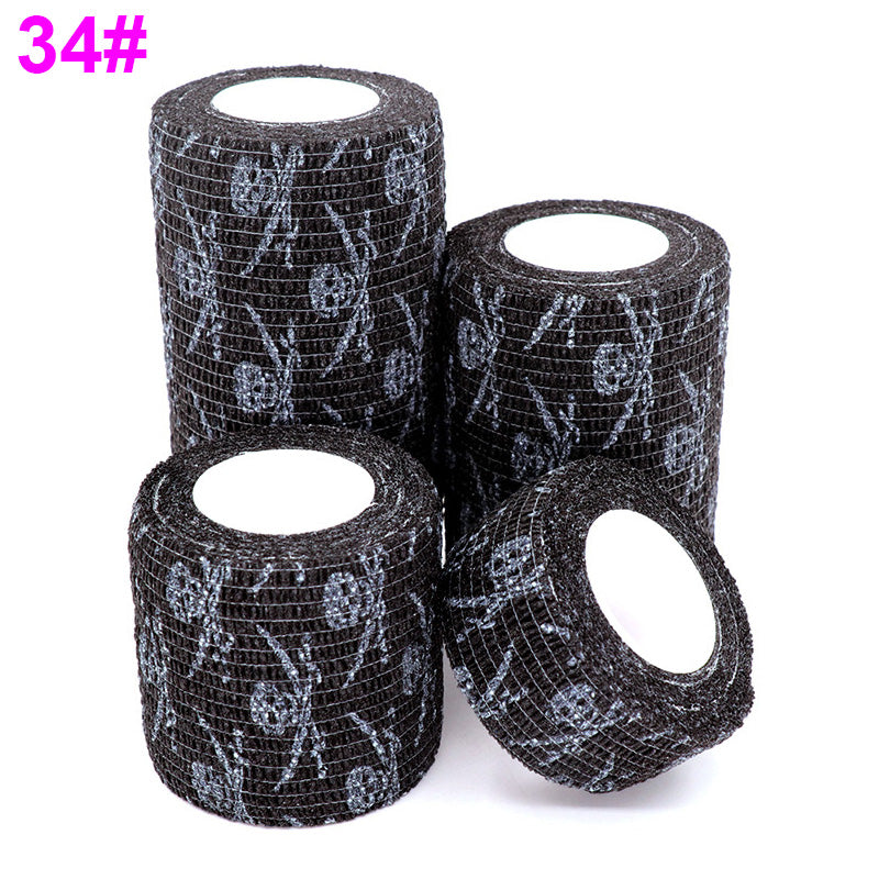 1 Pcs Printed Medical Self Adhesive Elastic Bandage 4.5m Colorful