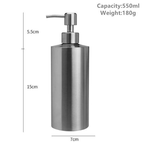 Liquid soap dispenser bottle gel bottle 304 stainless steel Lotion