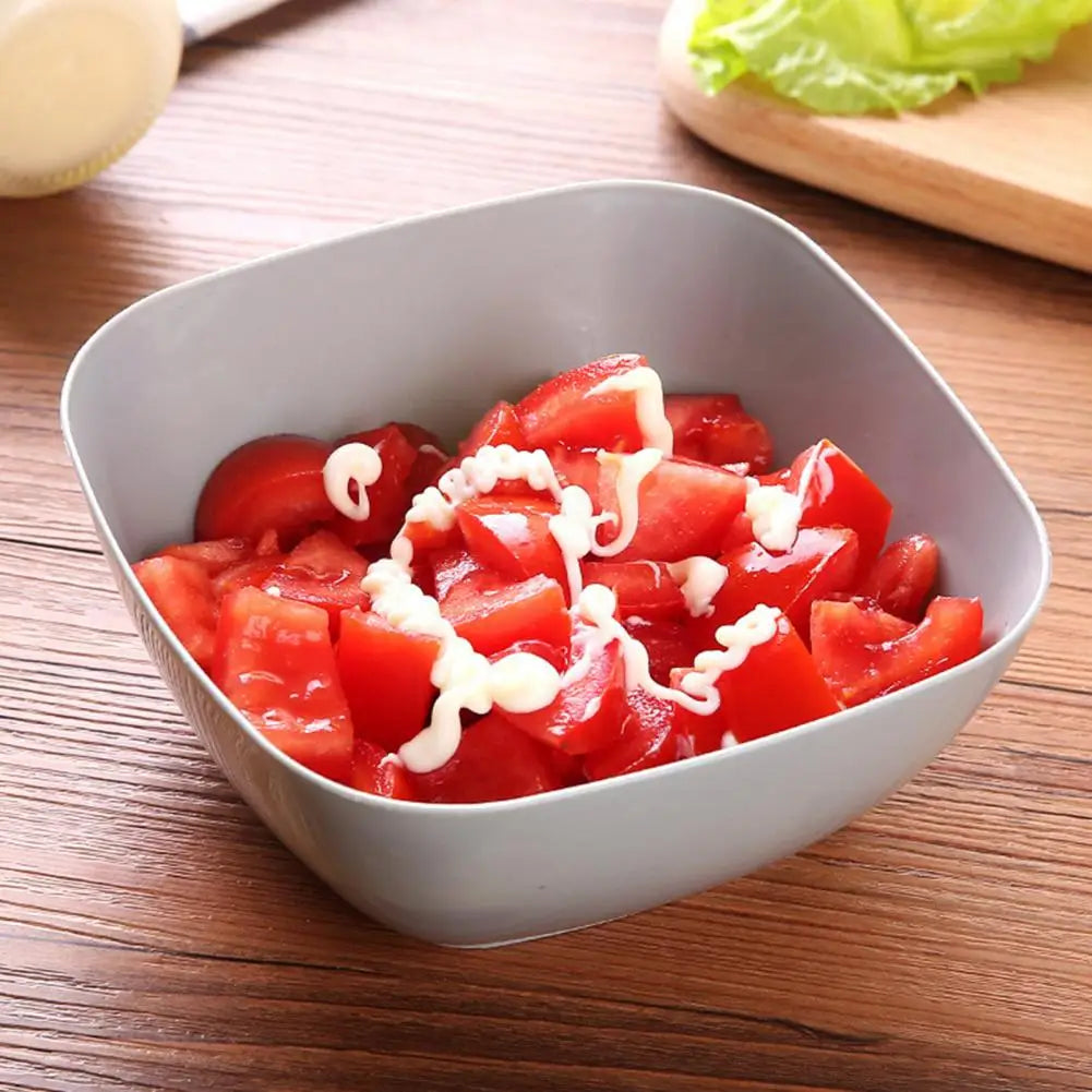 Plastic Square Bowl Unbreakable Multifunctional Plastic Eco-friendly