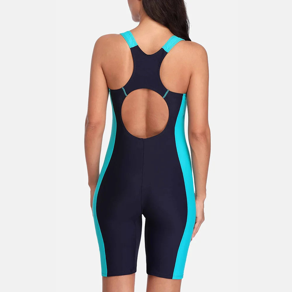Charmo Women‘s One Piece Sports Swimwear Pro Sports Swimsuit Boyleg