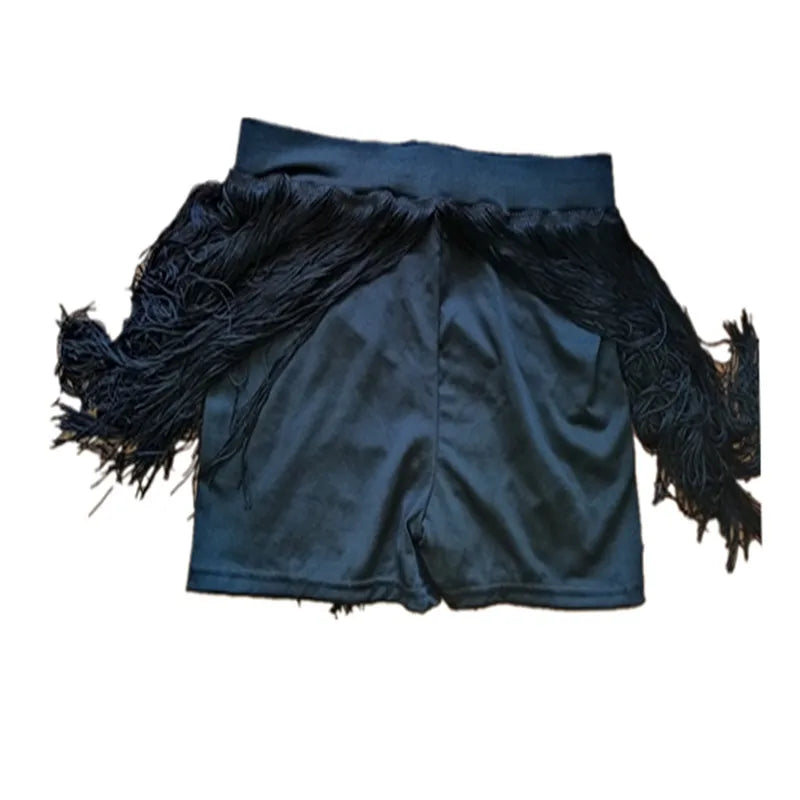 New Lady Latin Dance Skirt For Womens black tassel Styles Latin Dance