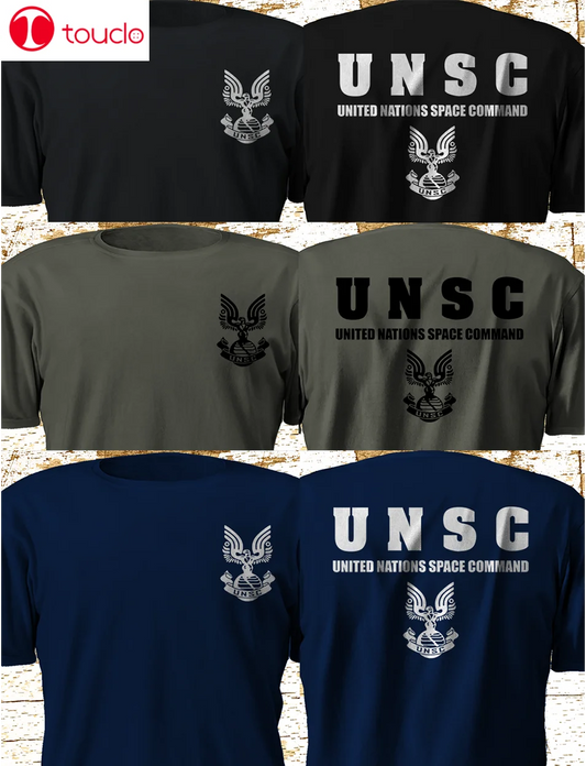 New Halos Unsc Both Side Multicolor T Shirt S-3Xl