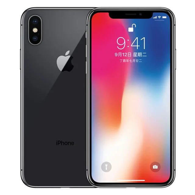 Apple iPhone X GSM Original Unlocked 4G LTE 5.8" Dual Rear Camera 12.0MP 3G RAM 64G/256G ROM Face ID Cellphones
