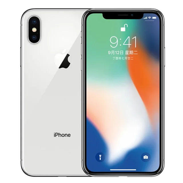 Apple iPhone X GSM Original Unlocked 4G LTE 5.8" Dual Rear Camera 12.0MP 3G RAM 64G/256G ROM Face ID Cellphones