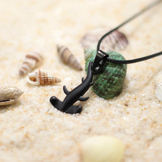 Bohemia Hammerhead Shark Necklace Handmade Braided Rope Animals