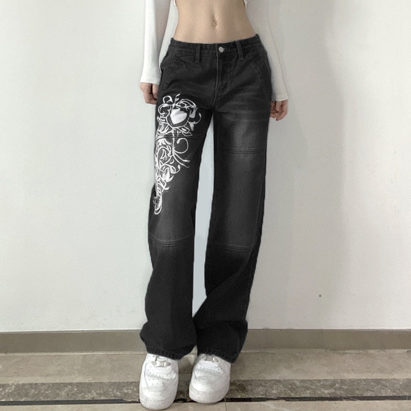 Harajuku Grunge Vintage Low Waisted Cargo Pants Y2k Aesthetics Indie