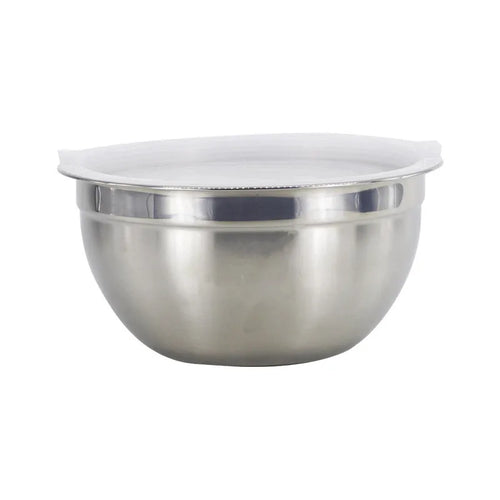 Stainless Steel Salad Mixing Bowl with Lid Fruit Vegetable Dough Basin