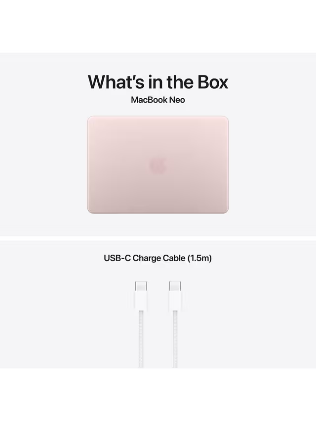 Apple MacBook Neo, 13”, with Touch ID, A18 Pro Processor, 8GB RAM, 512GB SSD,