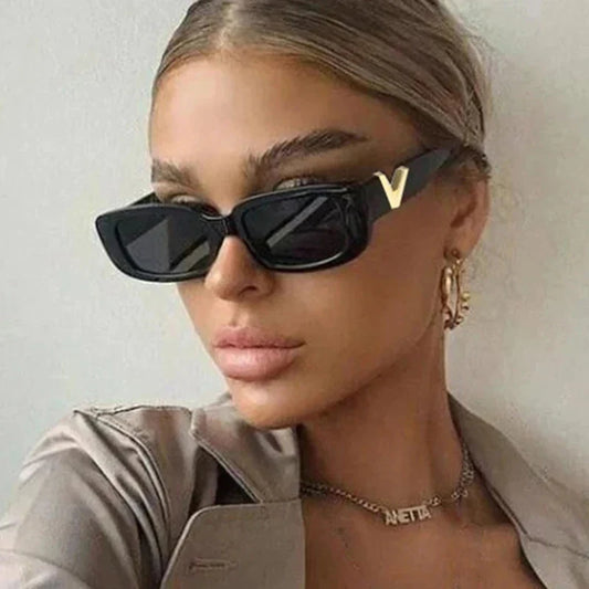 Fashion Cat Eye Sunglasses Luxury V Sun Glasses For Ladies Classic