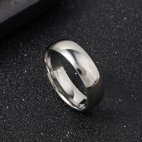 Charm Jewelry Ring for Men Women Stainless Steel Black Rings Wedding