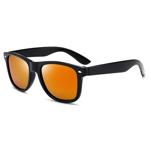 Classic Square Polarized Sunglasses Men Women Retro Black Sun Glasses