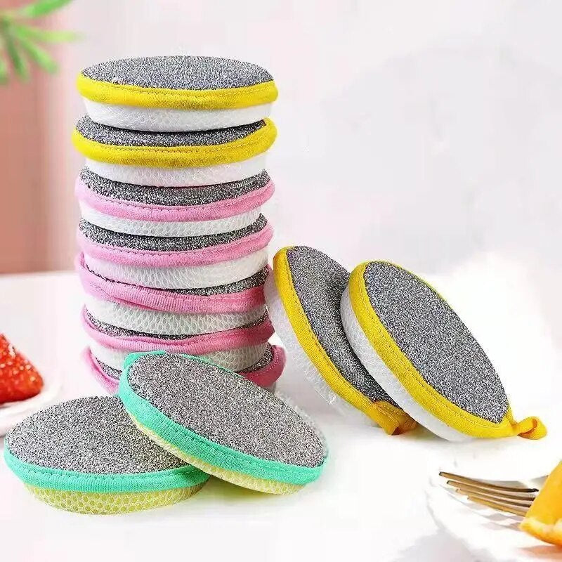 10/5/3PCS Double Side Dishwashing Sponge Dish Washing Brush Pan Pot