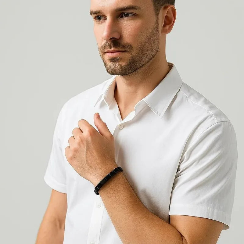 2025 New Hematite Bracelet Men, Hematite Bracelet, Naturally Support T-Levels, Restore Confidence, Nhance Mental Clarity & Focus