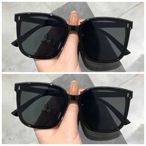 Fashion Korean Personality Ins Trend Black Square Frame UV400