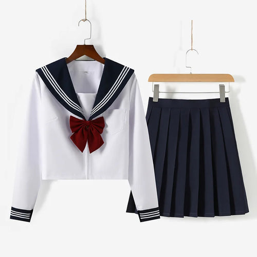 Japanese Style S-2XL Students Girls School Uniforms Girls Navy Costume