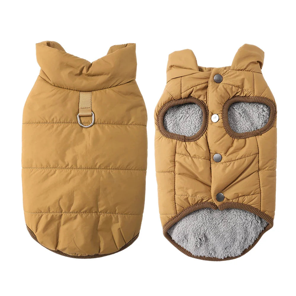 Winter Dog Vest Coat Warm Fleece Pet Clothes for Small Medium Dogs Cats Windproof Puppy Jacket Outfits Chihuahua Pug Costume