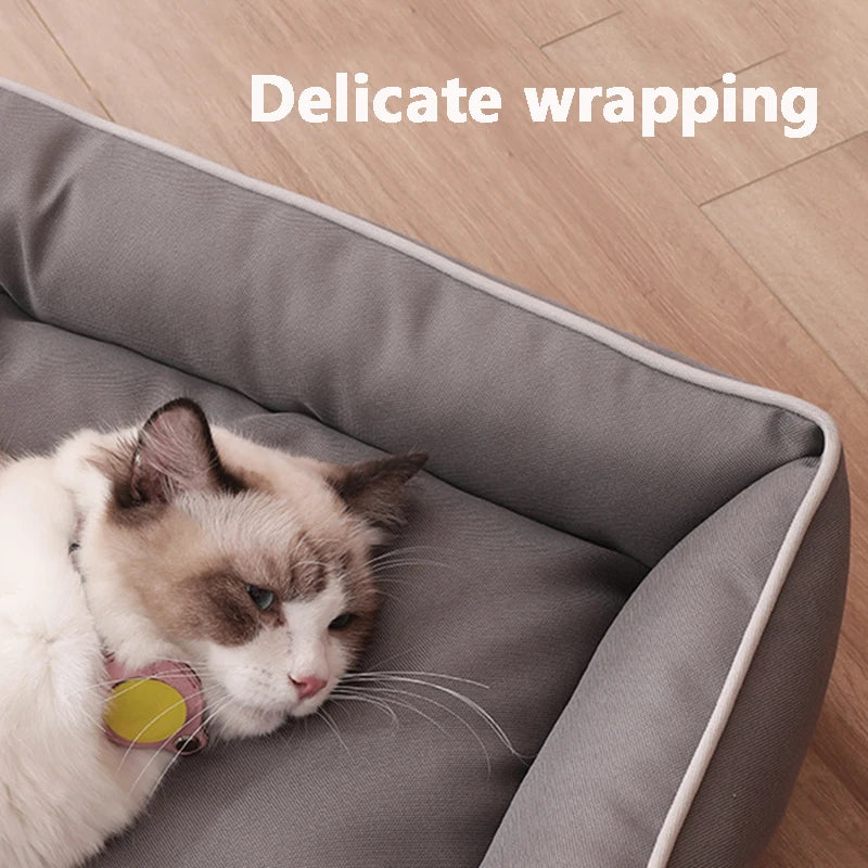Thickened Filling All Season Dog Kennel Bite-resistant Medium Dog Sofa Bed 600D Oxford Cloth Waterproof Cat Nest Accessories