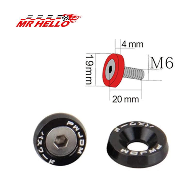 Improved Automotive Hexagonal Fasteners, Mudguard Washers, Bumper